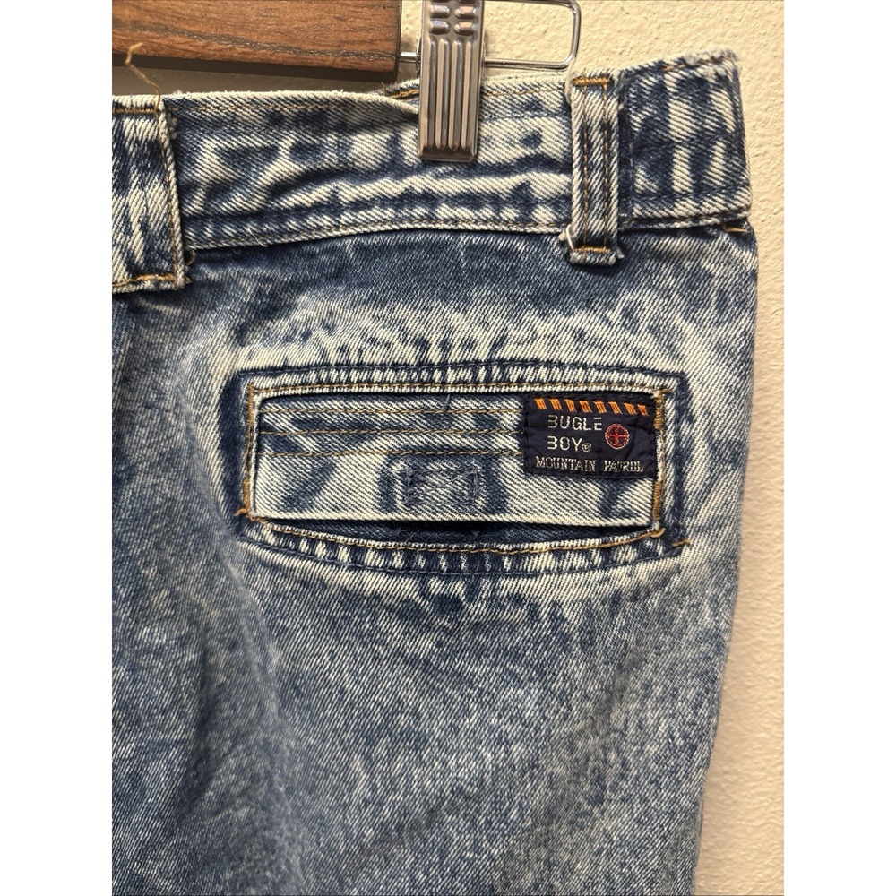 Vintage Bugle Boy Mountain Patrol Acid Wash Cargo Jeans‎ Men's Size 32Lx31 - Picture 4 of 6